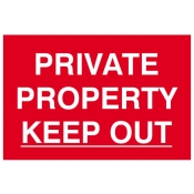 SCAN    SIGN PRIVATE PROPERTY KEEP OUT