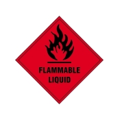 SCAN    SIGN FLAMMABLE LIQUID - SAV