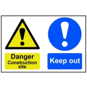 SCAN    SIGN DANGER CONSTRUCTION SITE KEEP OUT