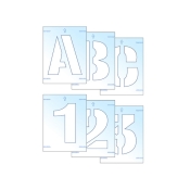 SCAN    LETTER & NUMBER STENCIL KIT 25MM