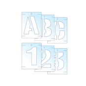 SCAN    LETTER & NUMBER STENCIL KIT 50MM