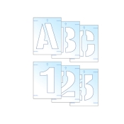 SCAN    LETTER & NUMBER STENCIL KIT 100MM