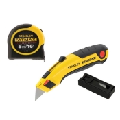 STANLEY TRIPLE PACK KNIFE, BLADES AND F/MAX TAPE