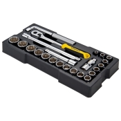 STANLEY 23PC 1/2IN 12PT METRIC SOCKET MODULE