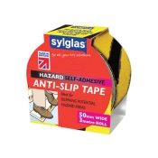 SYLGLAS ANTI-SLIP TAPE 50MM X 3M HAZARD BLK/YEL