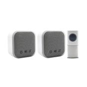 UNI-COM PORTABLE & PLUG-IN DOOR CHIME SET WHITE