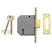 UNION   J2177-PL-2.50 3 LEVER DEADLOCK PB 2.5IN
