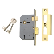 UNION   J2277-PL-2.50 3 LEVER SASHLOCK PB 2.5IN