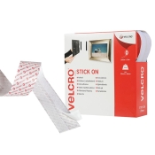 VELCRO   STICK ON TAPE 20MM X 10M WHITE