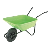 WALSALL BOXED SHIRE 90L POLY BARROW LIME