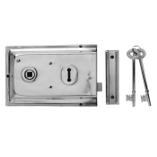 YALE    P334CH RIM LOCKS CHROME CARDED