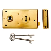 YALE    P401BK RIM LOCKS BLACK CARDED