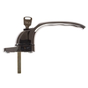 YALE    PVCU WINDOW HANDLE CHROME YWHLCK40N-PC