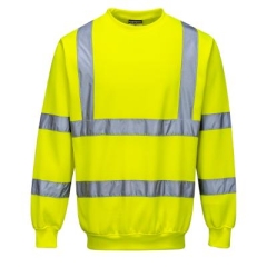 B303 Portwest Hi Vis Yellow Sweatshirt