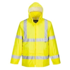 H440 Portwest Hi Vis Yellow Rain Jacket