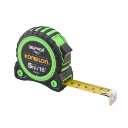 KOMELON HI-VIS GRIPPER TAPE MEASURE 5M/16FT