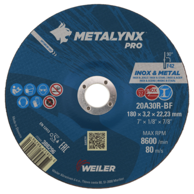 Metalynx PRO 115 x 3.2 x 22.2mm INOX cutting Disc DPC