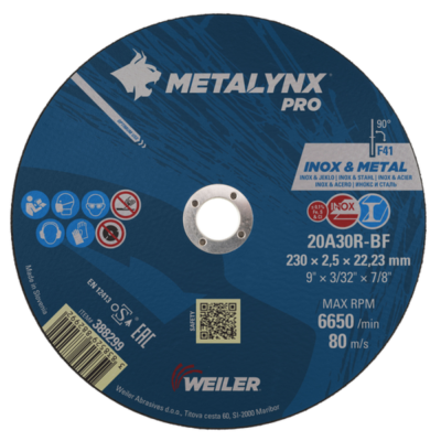 Metalynx PRO 230 X 2.5 X 22,23 Cutting Disc