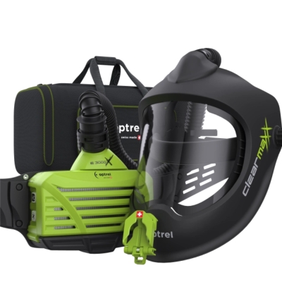RTG package clearmaxx BLK - PAPR grinding helmet and e3000X