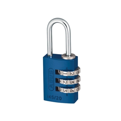 ABUS 145/20 20mm Aluminium Combination Padlock Blue 46568