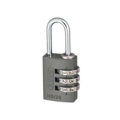 ABUS 145/20 20mm Aluminium Combination Padlock Titanium 46576