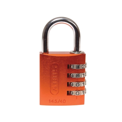 ABUS 145/40 40mm Aluminium Combination Padlock Orange 49527