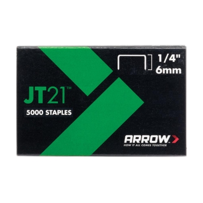 ARROW   214   STAPLES JT21 T27 (5000) 6MM 1/4IN