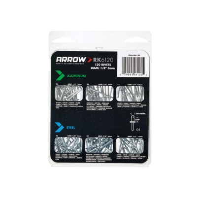 ARROW   RK6120 MULTI RIVET PACK