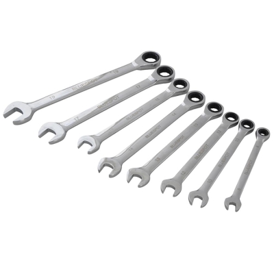 B/SPOT   RATCHET SPANNER SET 8PC 8-19MM    04310