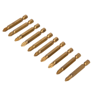 B/SPOT  50MM 2PZ TITANIUM COATED POWER BITS (10)