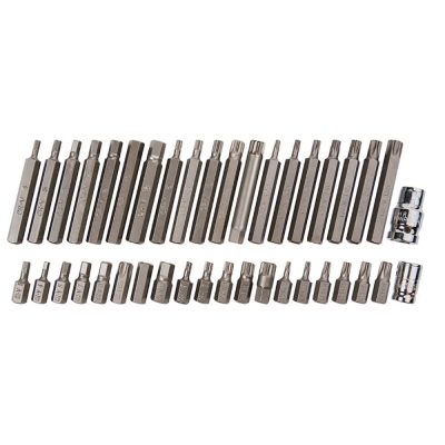 B/SPOT   40PC MIXED HEX, SPLINE AND TORX BIT SET