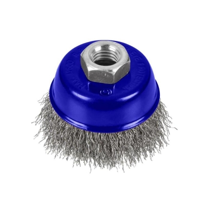 B/SPOT   2 1/2 IN STEEL WIRE CUP BRUSH M14 X 2