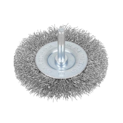 B/SPOT   3 IN STEEL WIRE WHEEL (6MM ARBOR)