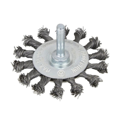 B/SPOT   3 IN TWIST KNOT STEEL WIRE WHEEL 6MM