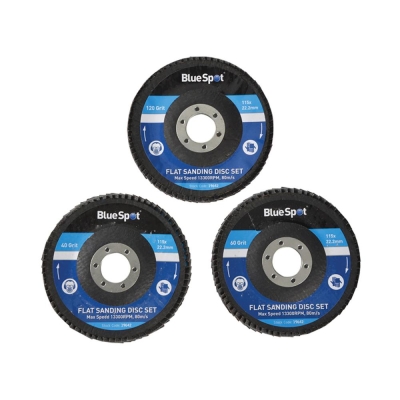 B/SPOT   FLAP DISC SET 3PC 4.1/2IN         19642