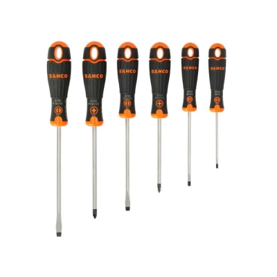 BAHCO   6PC SCREWDRIVER SET SLOTTED/PH