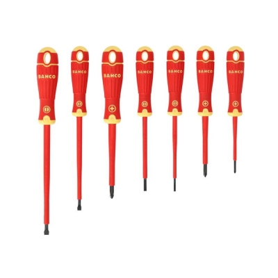 BAHCO   7PC INSULATED SCREWDRIVER SET SLOT/PH