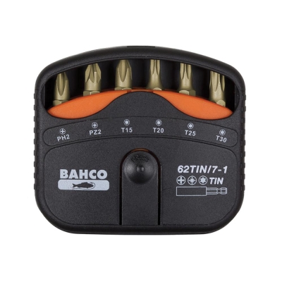 BAHCO   62TIN/7-1 TIN BIT SET 7PC PH/PZ/T