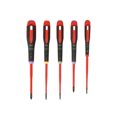 BAHCO   5PC ERGO VDE SCREWDRIVER SET SL/PZ/TX