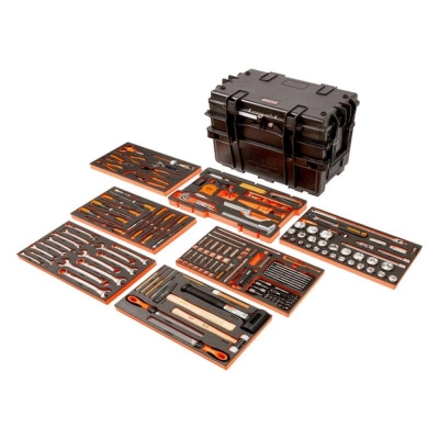 BAHCO   CASE ON WHEELS TELE HDLE 5 DRAW 200 PCS