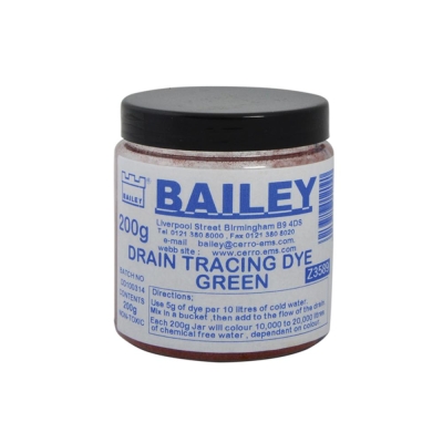 BAILEY  3589 DRAIN TRACING DYE - GREEN