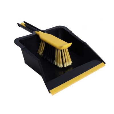 BULLDOZE HEAVY DUTY DUSTPAN AND BRUSH SET