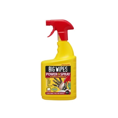 BIGWIPES POWER SPRAY HAND CLEANER 1L (TRIGGER)