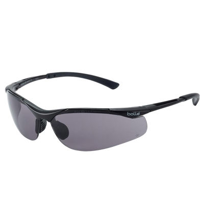BOLLE   CONTOUR SAFETY GLASSES - SMOKE