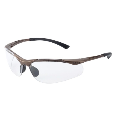 BOLLE   CONTOUR SAFETY GLASSES - CLEAR