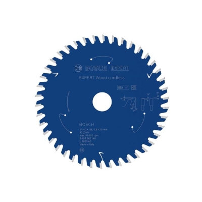 BOSCH   EXP WOOD C/LESS CIRC SAW BLADE 140MM 42T