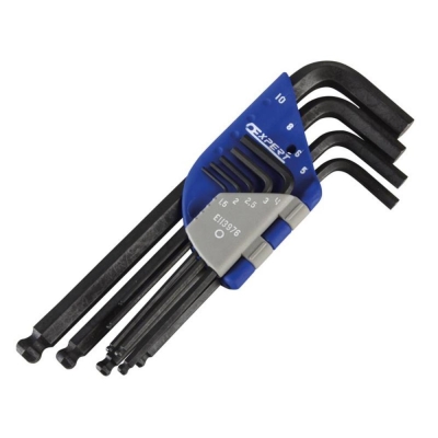 EXPERT   HEX KEY SET  9PC MM BALL L/ARM