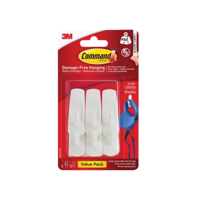 COMMAND UTIL HOOK VAL SMALL 17002-6VP 6HKS+12S