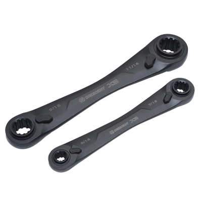 CRESCENT X6 RATCHETING METRIC WRENCH SET 2PC