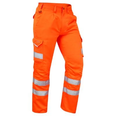 CT01 Leo Bideford Hi Vis Orange Polycotton Trousers